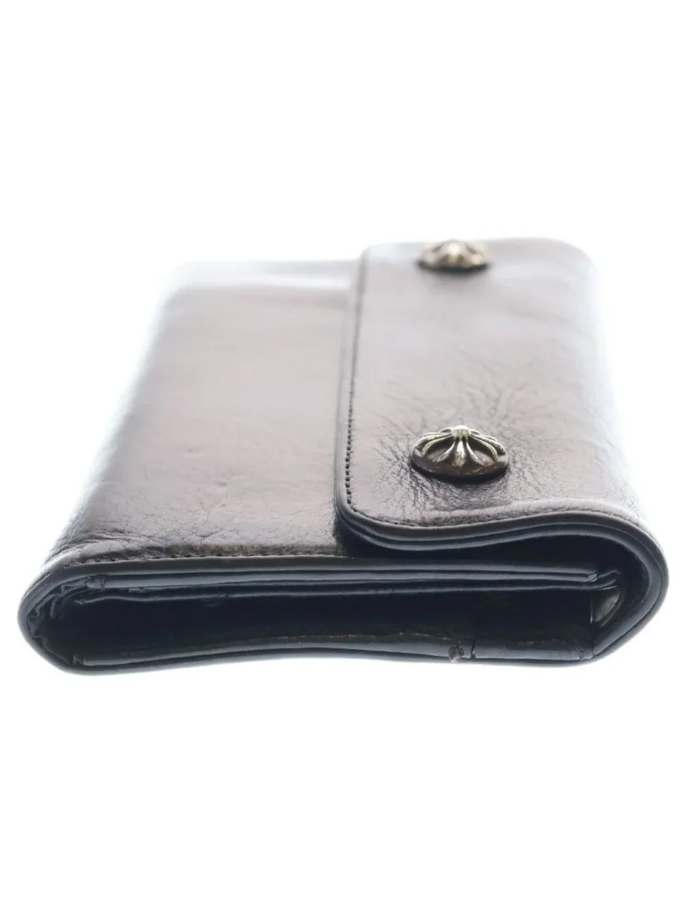 Chrome Hearts Wave Leather Wallet Black